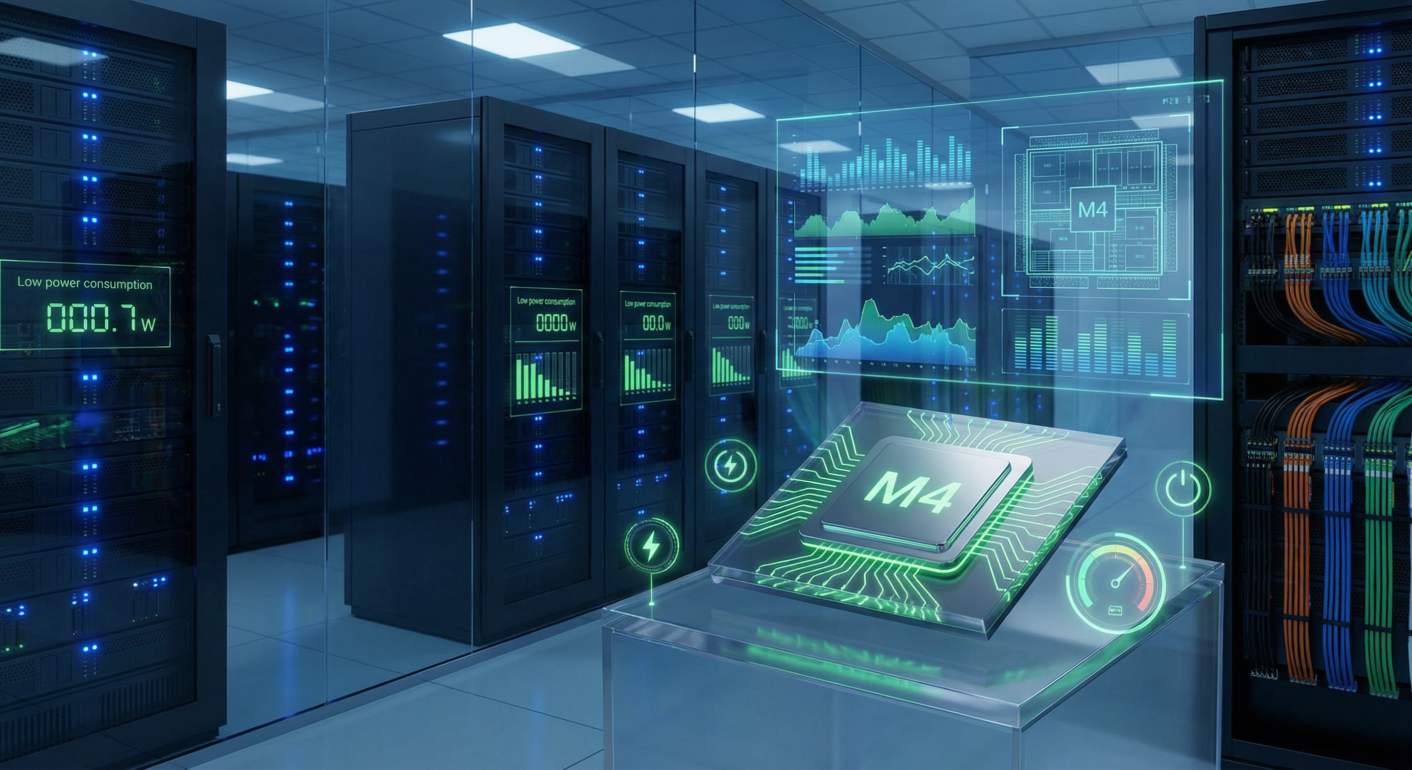 M4 Chip Energy Efficiency in Data Center